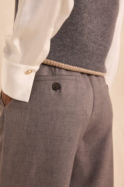 BERNIE striped wide trousers;${refinementColor}