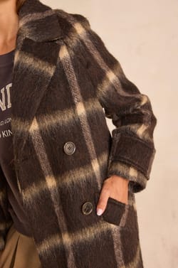 Long sleeve dense knit coat DAREN;${refinementColor}