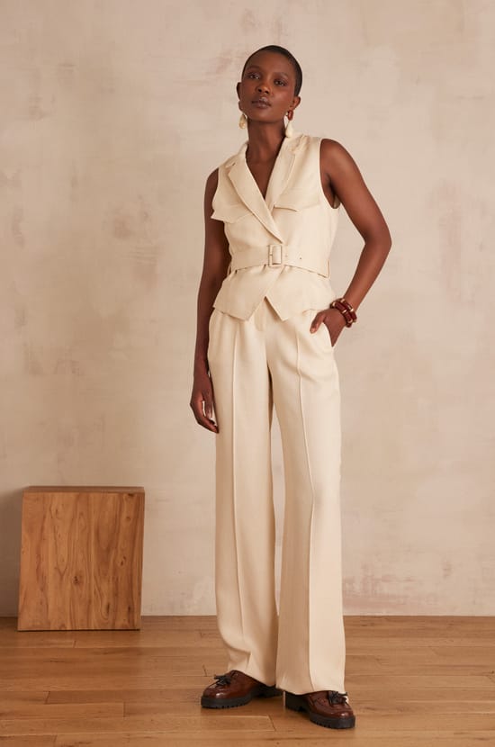 C&aacute;rdigan sin mangas PARISSE de algod&oacute;n;${refinementColor}