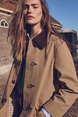 DANAE cotton trench coat;${refinementColor}