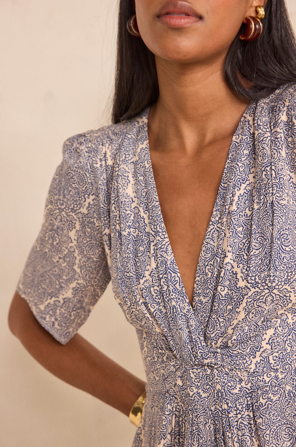 LOVE printed straight dress;${refinementColor}