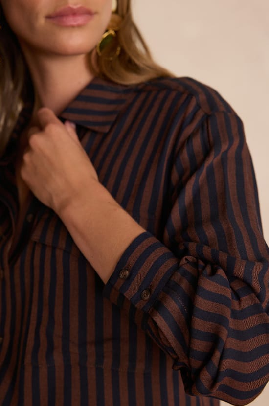 SONIA striped shirt;${refinementColor}