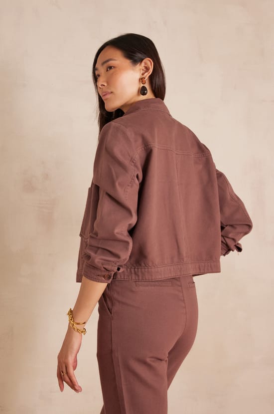 CASTILLE cotton jacket;${refinementColor}