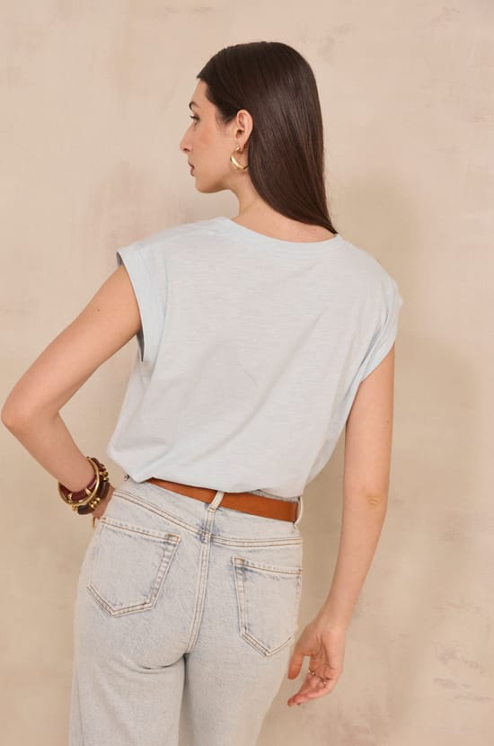 DELYA cotton t-shirt;${refinementColor}