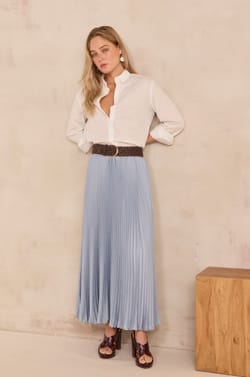 ESTHER pleated skirt;${refinementColor}