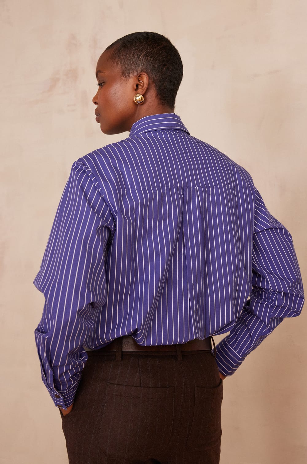 SALVADOR striped cotton Shirt;${refinementColor}