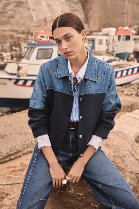 100% cotton striped shirt DIVINE;${refinementColor}