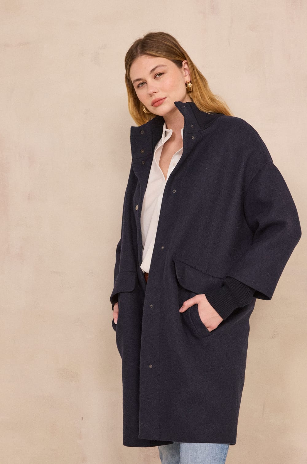 Manteau en laine MAGDA;${refinementColor}