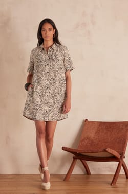 Robe chemise ROSEMARY imprim&eacute;e;${refinementColor}
