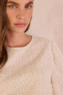 DALMA embroidered cotton blouse;${refinementColor}