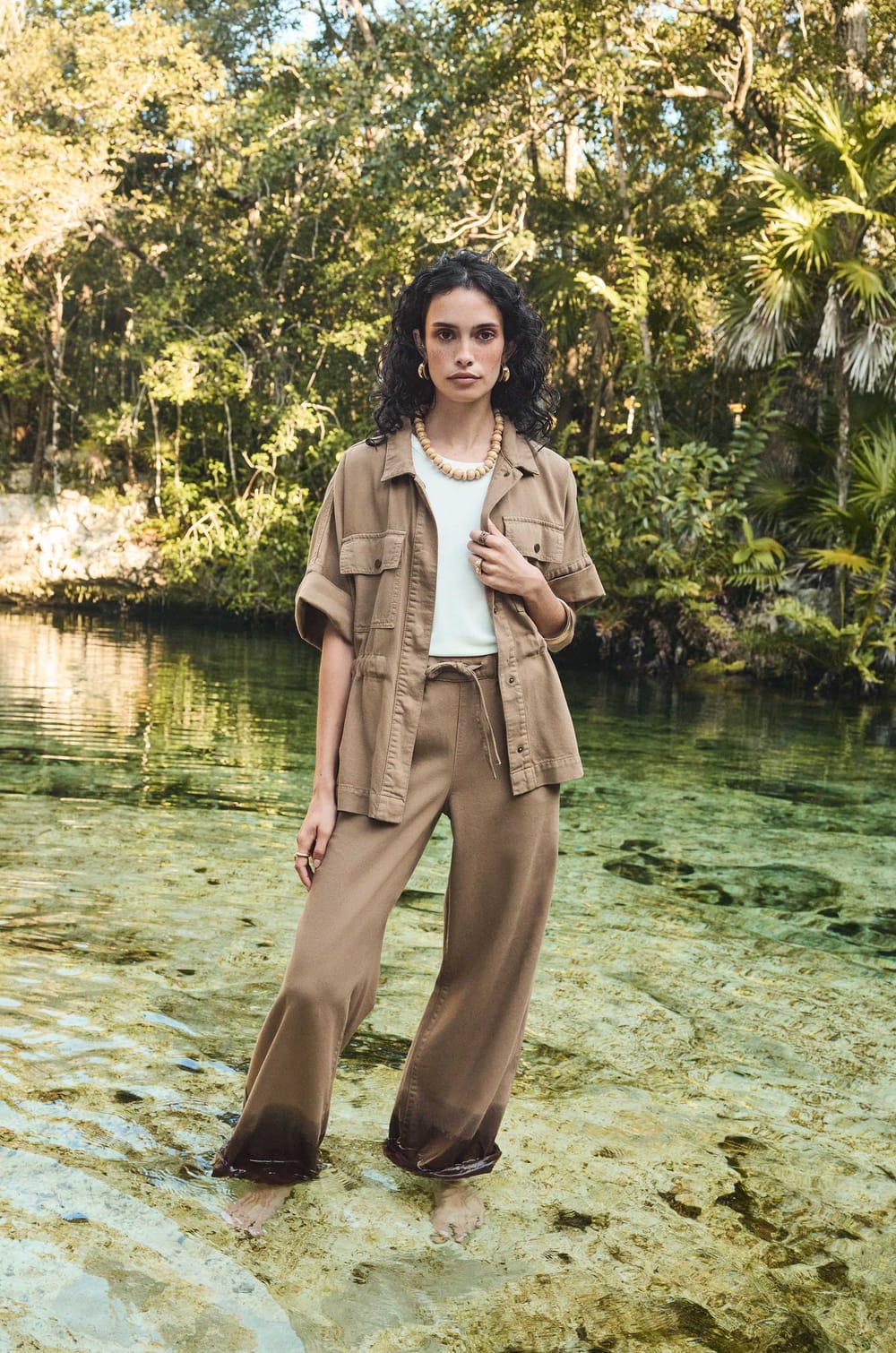 MALO wide cotton pants;${refinementColor}