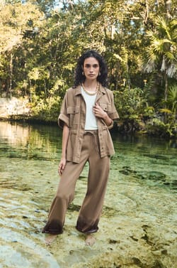 MALO wide cotton pants;${refinementColor}