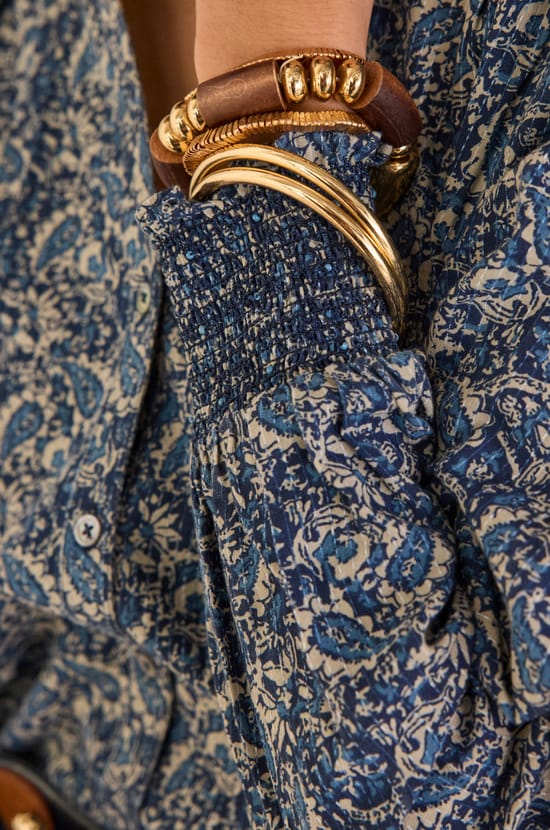 Blouse with arabesque pattern DOLCE;${refinementColor}