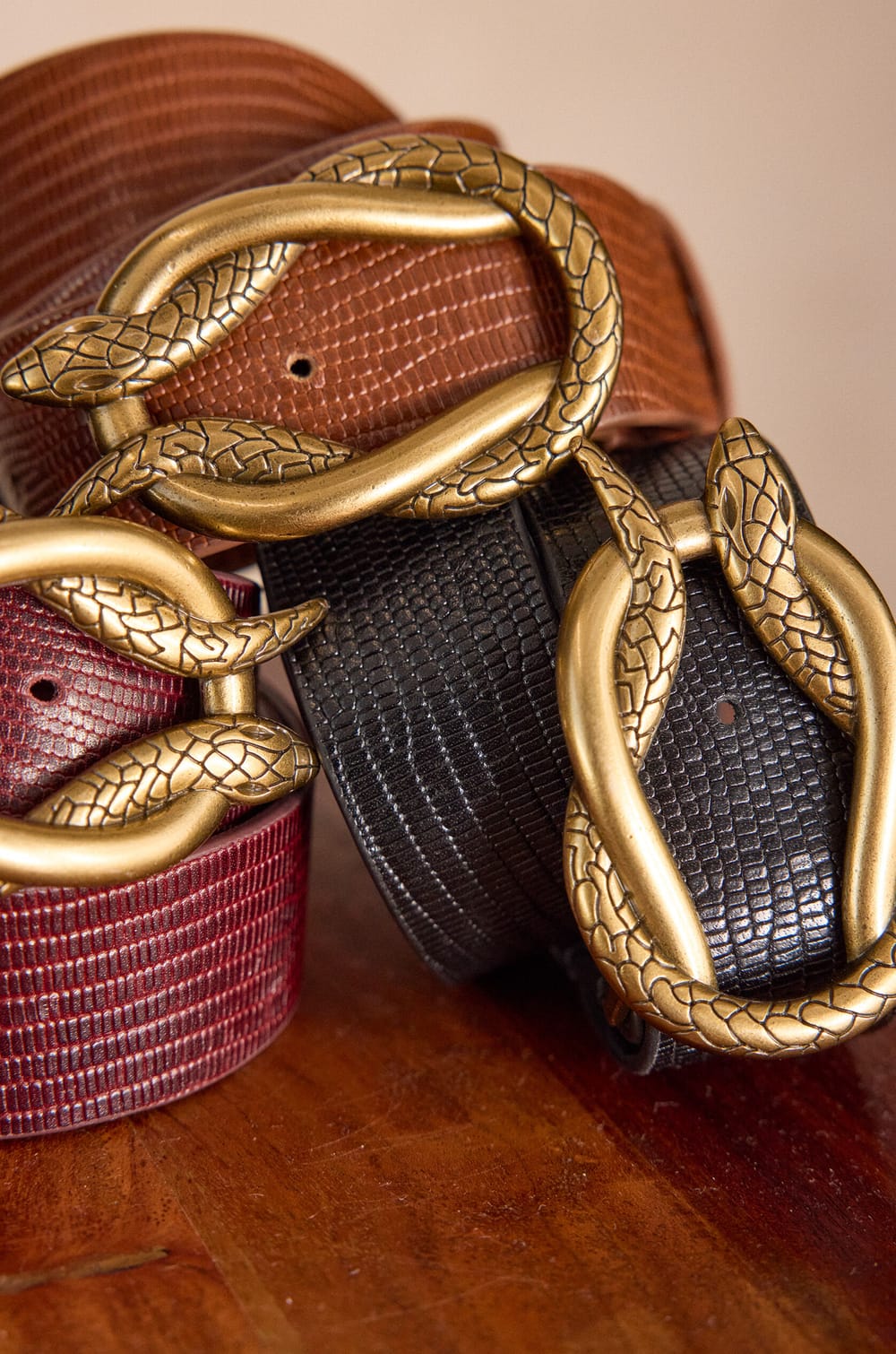 Ceinture LEON en cuir;${refinementColor}