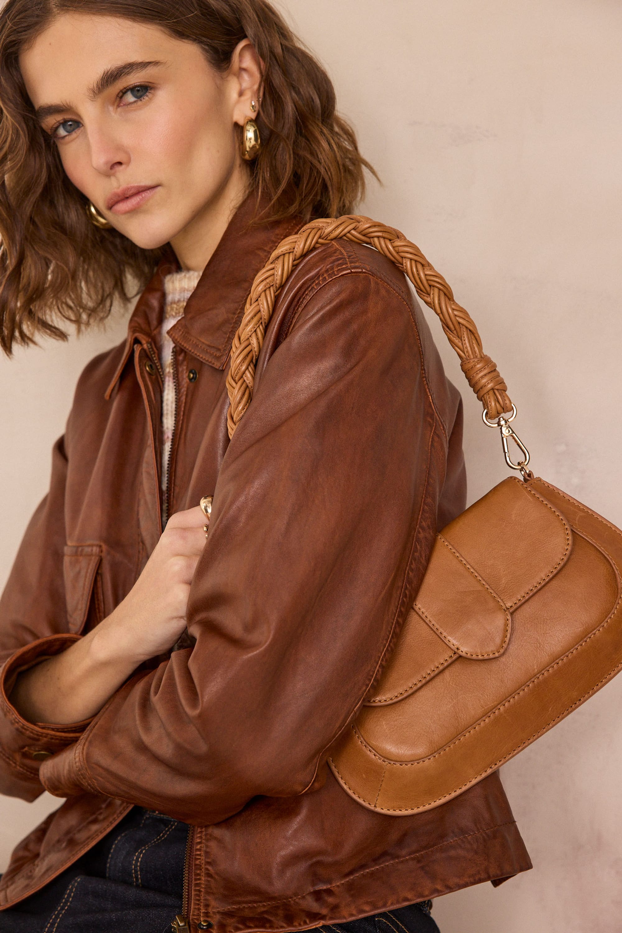 ココ COCO leather jacket woman | CINNAMON | Maison 123