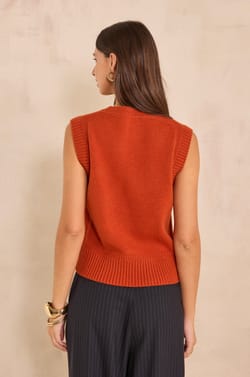 ANOUK sleeveless wool sweater;${refinementColor}