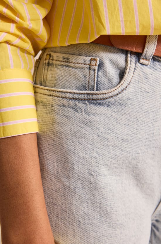 Jean unisexe droit en coton m&eacute;lang&eacute; PASSIONNANT;${refinementColor}