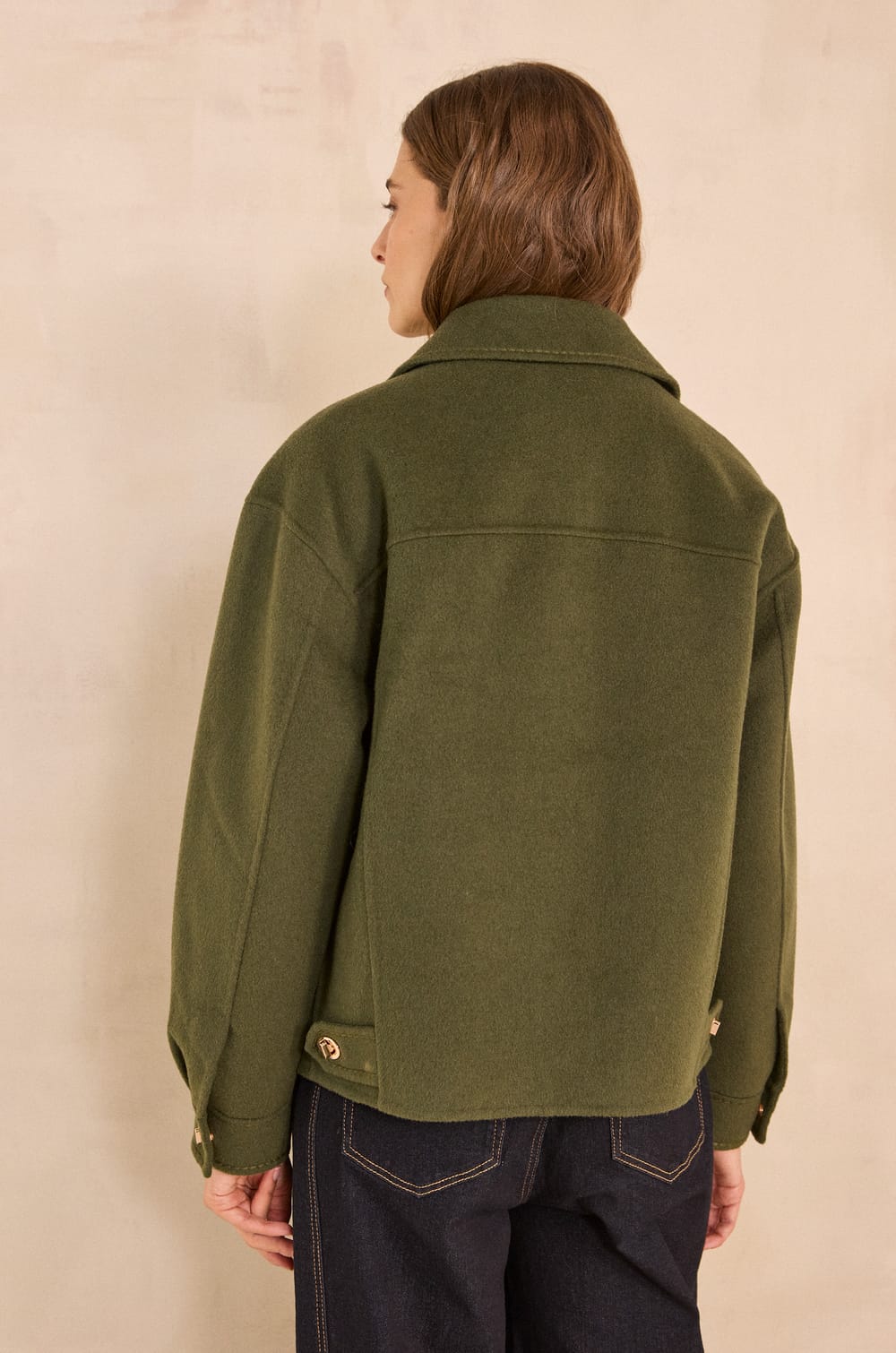 CLEA mixed wool jacket;${refinementColor}