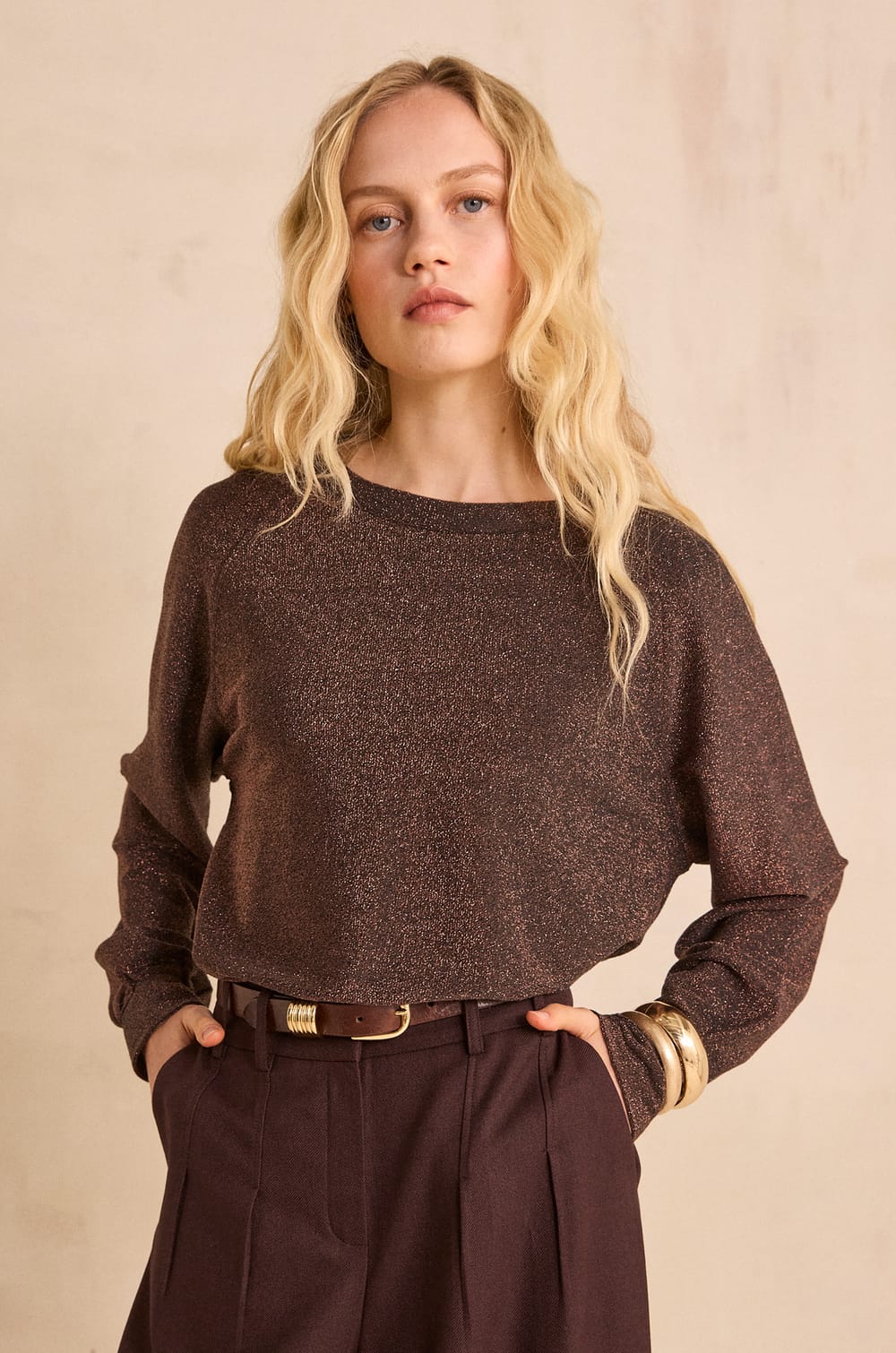 FLAME sequined T-shirt;${refinementColor}