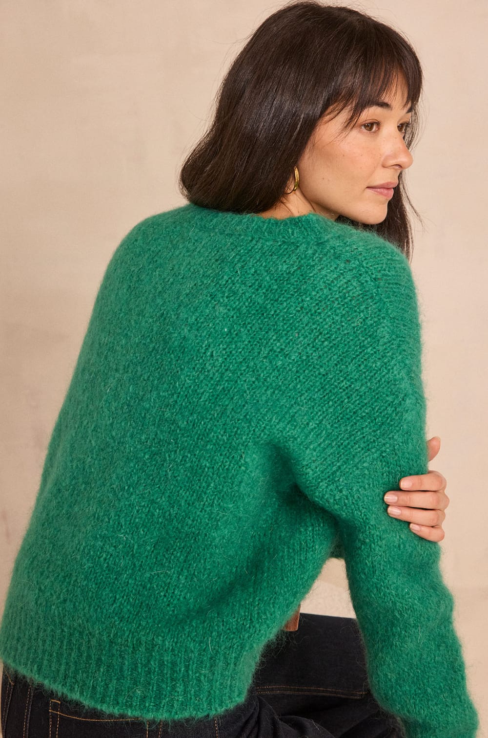 ANASTASIA long-sleeve blended mohair sweater;${refinementColor}