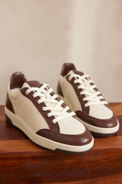VELORA leather trainers;${refinementColor}