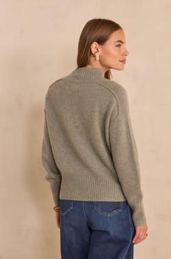 BRADLEY long sleeve cashmere 4-ply sweater;${refinementColor}