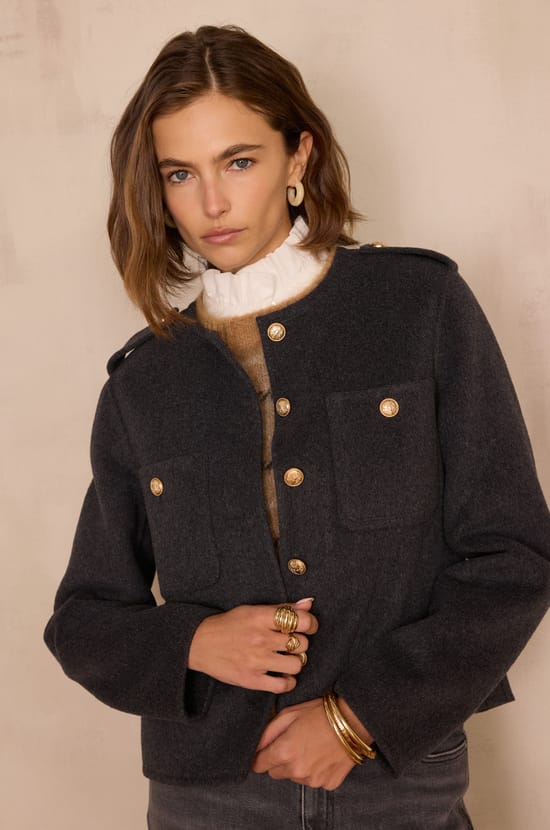 PERINE wool jacket;${refinementColor}