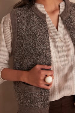 Gilet CLARENCE en laine;${refinementColor}