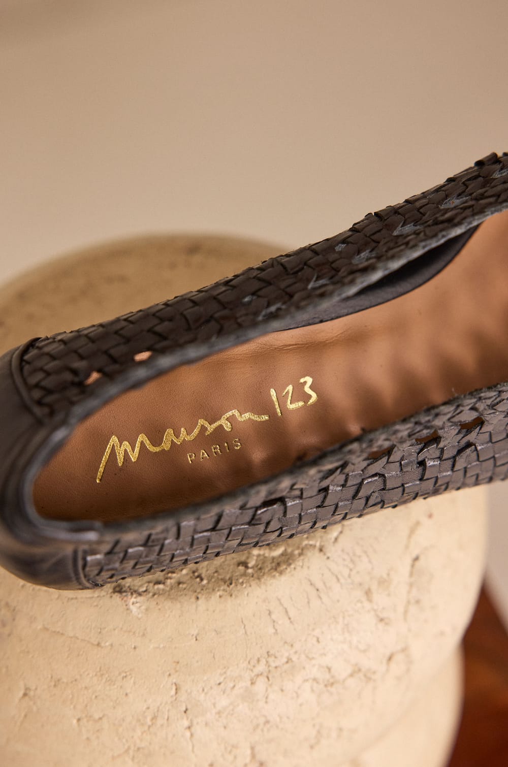 100% Leather SANTIAGO Ballet Flats;${refinementColor}