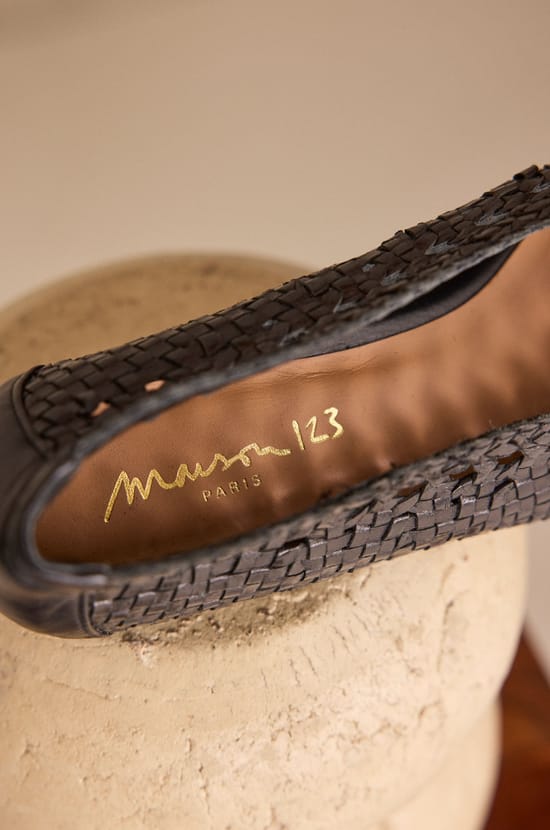 100% Leather SANTIAGO Ballet Flats;${refinementColor}