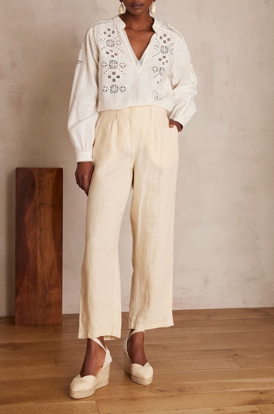 Pantalon BASTIEN en  LIN;${refinementColor}