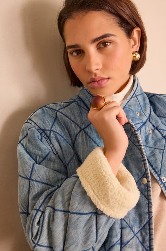 DORIANE denim jacket;${refinementColor}