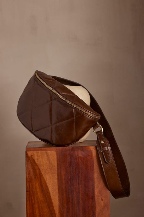 GABY leather belt bag;${refinementColor}