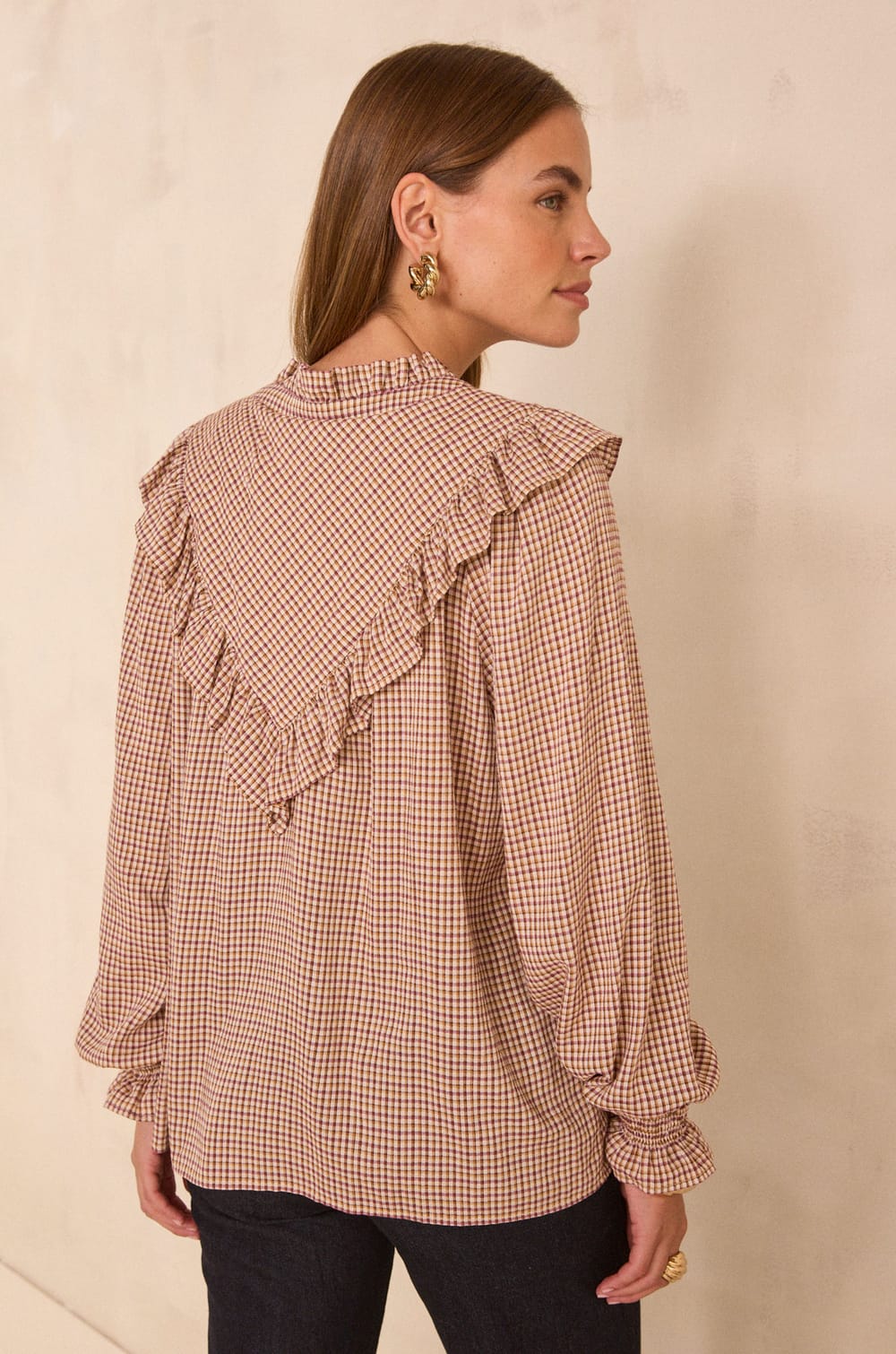 MYOSOTIS long-sleeve blouse;${refinementColor}