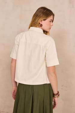 DIEGO short sleeve denim shirt;${refinementColor}