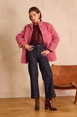 Embroidered CAMOMILLE blouse in cotton;${refinementColor}