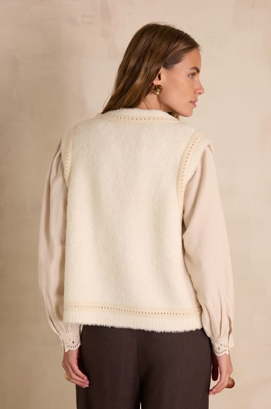 BAYANE sleeveless wool jumper;${refinementColor}