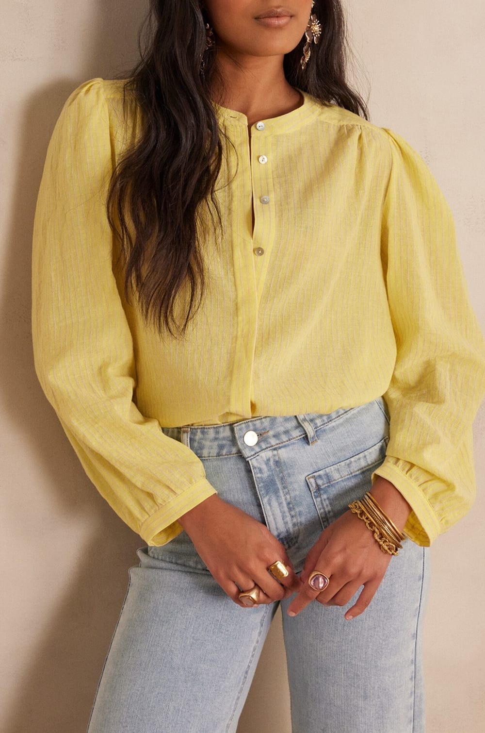Blouse SAPHIR en coton;${refinementColor}