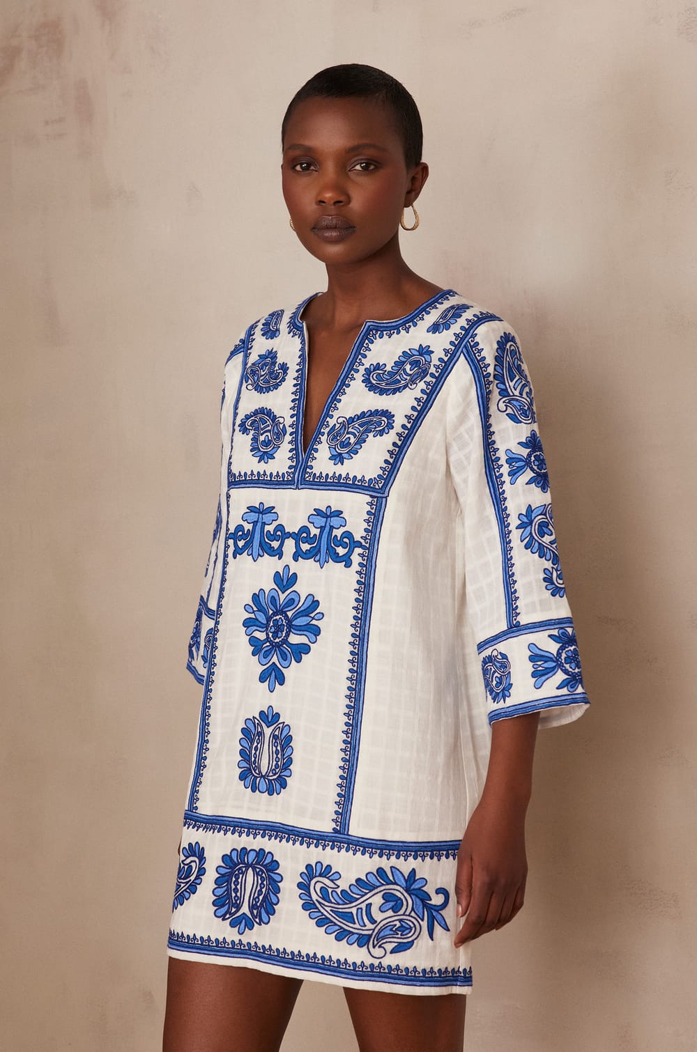 Robe MARGUERITE en coton;${refinementColor}