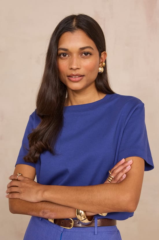 Short sleeve T-shirt made of 100% cotton LENI;${refinementColor}