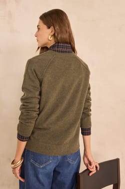 ARISTIDE cashmere long sleeve sweater;${refinementColor}