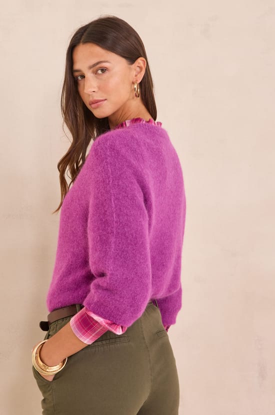 3/4 sleeve jumper PHOEBE;${refinementColor}