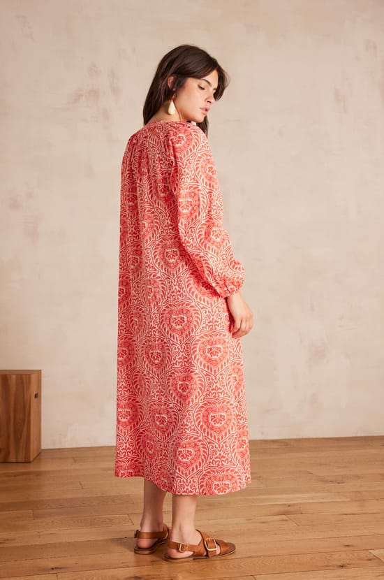 ROMANA long cotton dress;${refinementColor}