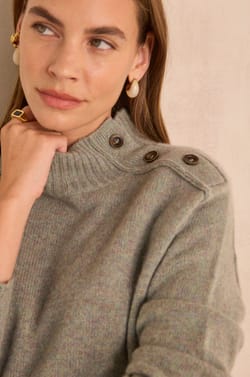 BRADLEY long sleeve cashmere 4-ply sweater;${refinementColor}