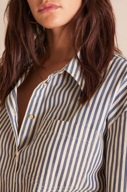 Chemise SAVANA en coton &agrave; rayures;${refinementColor}