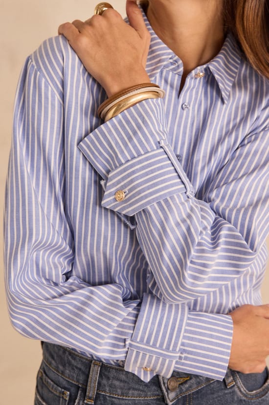 MAXIME striped blouse;${refinementColor}