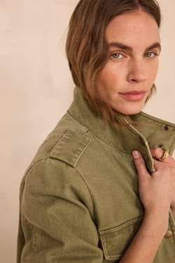 Veste saharienne en Coton CLAIRE;${refinementColor}