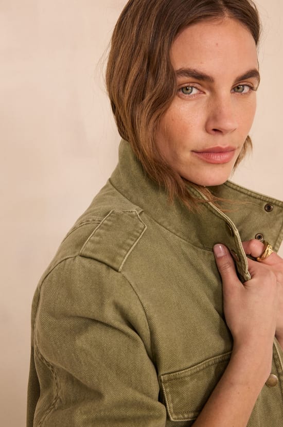 Veste saharienne en Coton CLAIRE;${refinementColor}