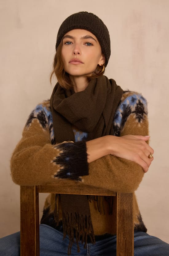 BALTIC alpaca jacquard jumper;${refinementColor}