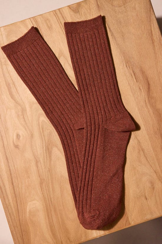 Chaussettes &agrave; rayures cannelle FEVER;${refinementColor}
